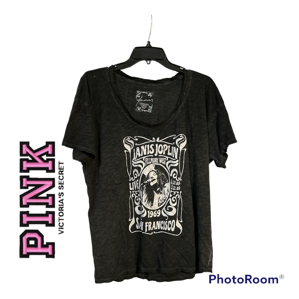 VS Pink x Hanis Joplin oversized band tee sized medium